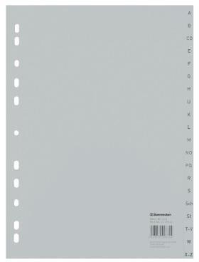[9199108997] SOENNECKEN A-Z Register Soennecken DIN A4 Polypropylen grau 20 (grau)