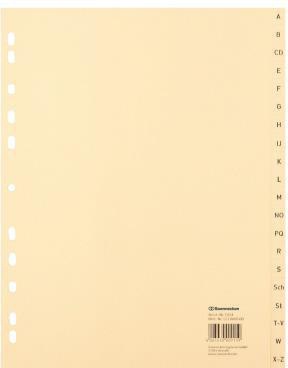 [9199109033] SOENNECKEN A-Z Register Soennecken DIN A4 Tauenpapier recycelt
