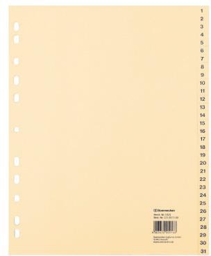 [9199109034] SOENNECKEN Zahlenregister Soennecken DIN A4 100g/m² 1-31