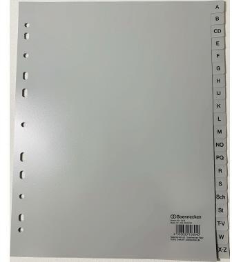 [9199109042] SOENNECKEN A-Z Register Soennecken DIN A4 Überbreite
