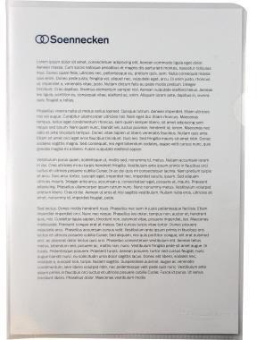 [9199109119] SOENNECKEN Sichthülle Soennecken DIN A4 0,14mm oben rechts
