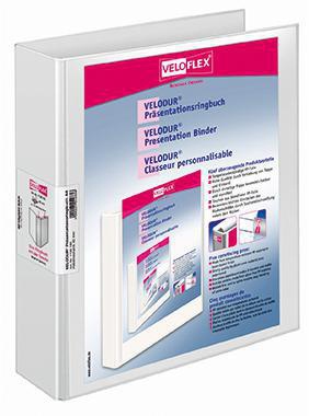 VELOFLEX Präsentationsordner Veloflex VELODUR® 60mm DIN A4 Pappe weiß