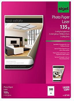 SIGEL Fotopapier SIGEL DIN A4 21 x 29,7 cm (B x H)