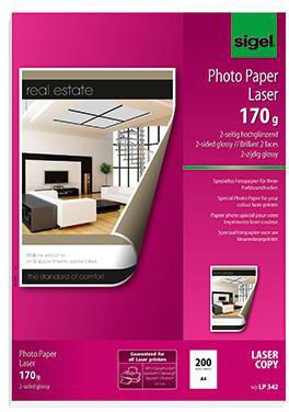 [9199109524] SIGEL Fotopapier SIGEL DIN A4 21 x 29,7 cm (B x H)