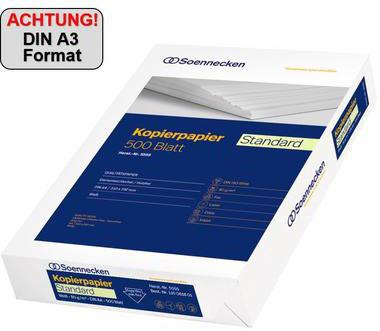 [9199109567] SOENNECKEN Kopierpapier Soennecken Standard DIN A3 80g/m² (DIN A3)