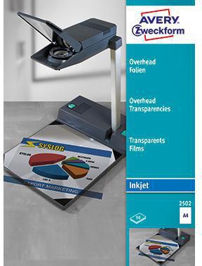 AVERY ZWECKFORM OHP Inkjetfolie Avery Zweckform DIN A4 110µm