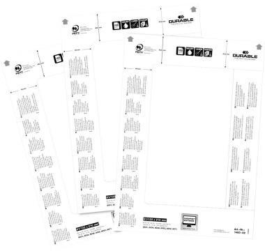 DURABLE Einsteckschild DURABLE BADGEMAKER® 61 x 210 mm (B x H)