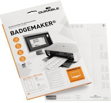 DURABLE Einsteckschild DURABLE BADGEMAKER® 52 x 100 mm (B x H)
