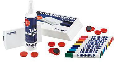 [9199109991] FRANKEN Starterset Magnettafel FRANKEN 10 x trocken abwischbare