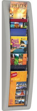 [9199110345] PAPERFLOW Prospekthalter Paperflow Quickfit 18 x 65 x 9,5 cm (B x (grau)
