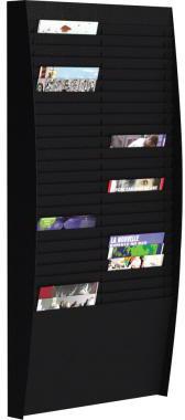 [9199110375] PAPERFLOW Prospekthalter Paperflow 54,4 x 112 x 12,9 cm (B x H x (schwarz)