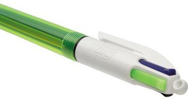 BIC Mehrfarbkugelschreiber BIC® 4 Colours® Fluo blau schwarz