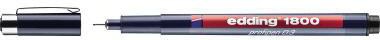 [9199110719] EDDING Fineliner edding 1800 profipen 0,35mm schwarz (schwarz, schwarz)