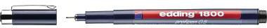 EDDING Fineliner edding 1800 profipen 0,5mm schwarz
