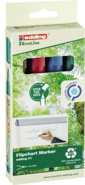 EDDING Flipchartmarker edding 31 EcoLine 1,5-3mm farbig