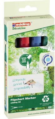 EDDING Flipchartmarker edding 32 EcoLine 1-5mm farbig