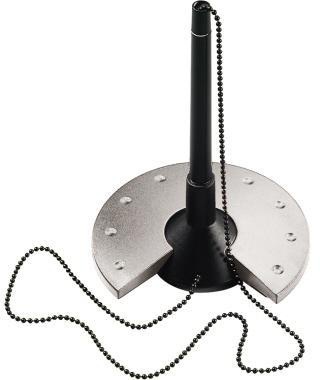 [9199111117] HELIT Kugelschreiberständer helit the base 10,1 x 15,5 cm (D. x H) (schwarz/silber)
