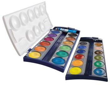 [9199111261] PELIKAN Farbkasten Pelikan K24 24 Farben farbig sortiert