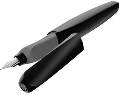 [9199111287] PELIKAN Füllfederhalter Pelikan Twist M blau (schwarz, schwarz)