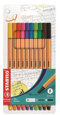 STABILO Fineliner STABILO® point 88® 0,4mm farbig