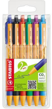 [9199112043] STABILO Kugelschreiber STABILO® pointball® 0,5mm M rot blau