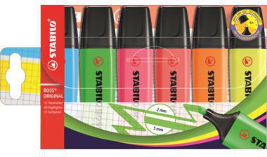 STABILO Textmarker STABILO® BOSS® ORIGINAL 2-5mm farbig