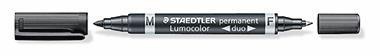 [9199112346] STAEDTLER Permanentmarker STAEDTLER® Lumocolor® Duo 348 0,6 (schwarz, schwarz)