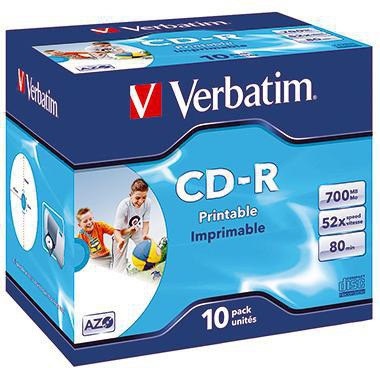 VERBATIM CD-R Verbatim 80min 700Mbyte 52x 10 St./Pack.