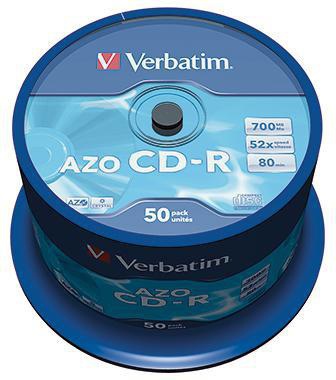 VERBATIM CD-R Verbatim 80min 700Mbyte 52x 50 St./Pack.