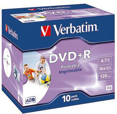 VERBATIM DVD+R Verbatim 120min 4,7Gbyte 16x 10