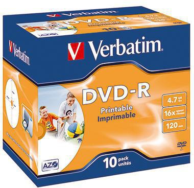 VERBATIM DVD-R Verbatim 120min 4,7Gbyte 16x 10