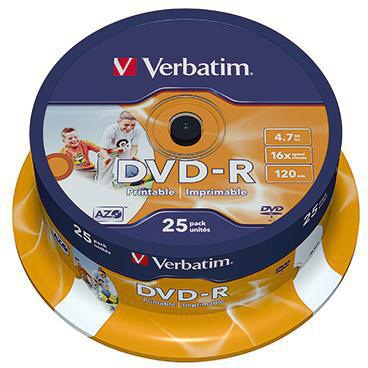 VERBATIM DVD-R Verbatim 120min 4,7Gbyte 16x 25