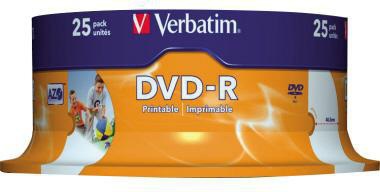 [9199112703] VERBATIM DVD-R Verbatim 120min 4,7Gbyte 16x 50 (25 St./Pack.)