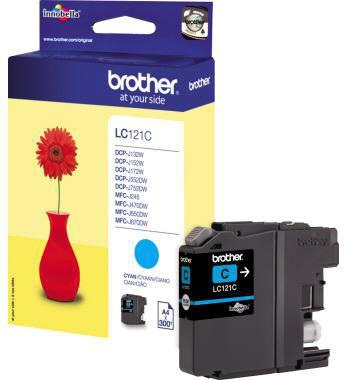 [9199112775] BROTHER Tintenpatrone Brother Originalzubehör LC-121C ca. 300