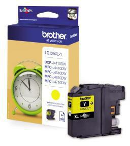 BROTHER Tintenpatrone Brother Originalzubehör LC-125XL-Y