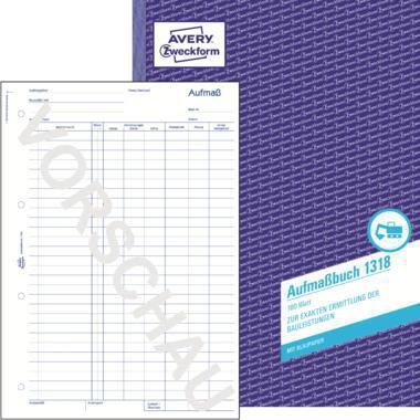 AVERY ZWECKFORM Aufmaßbuch Avery Zweckform DIN A4 nicht