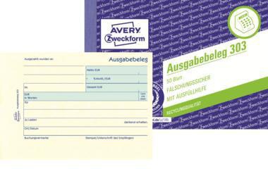 AVERY ZWECKFORM Ausgabebeleg Avery Zweckform DIN A6 quer nicht