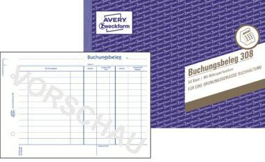 AVERY ZWECKFORM Buchungsbeleg Avery Zweckform DIN A5 quer nicht