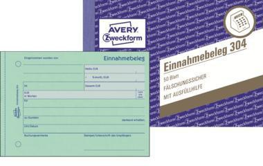 AVERY ZWECKFORM Einnahmebeleg Avery Zweckform DIN A6 quer 65g/m² 50