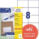 AVERY ZWECKFORM Universaletikett Avery Zweckform ultragrip 105 x 74 mm (B