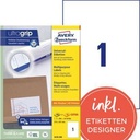 AVERY ZWECKFORM Universaletikett Avery Zweckform ultragrip 210 x 297 mm