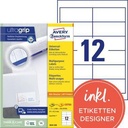 AVERY ZWECKFORM Universaletikett Avery Zweckform ultragrip 97 x 42,3 mm