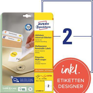 [9199114614] AVERY ZWECKFORM Universaletikett Avery Zweckform 199,6 x 143,5 mm (B x H)