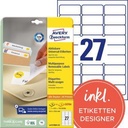 AVERY ZWECKFORM Universaletikett Avery Zweckform 63,5 x 29,6 mm (B x H)