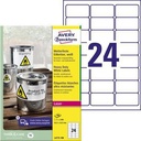 AVERY ZWECKFORM Folienetikett Avery Zweckform 63,5 x 33,9 mm (B x H)