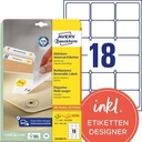 AVERY ZWECKFORM Universaletikett Avery Zweckform 63,5 x 46,6 mm (B x H)