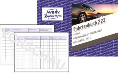 [9199114635] AVERY ZWECKFORM Fahrtenbuch Avery Zweckform DIN A6 quer PKW blau 40