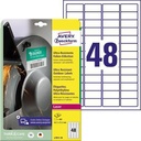 AVERY ZWECKFORM Folienetikett Avery Zweckform 45,7 x 21,2 mm (B x H)