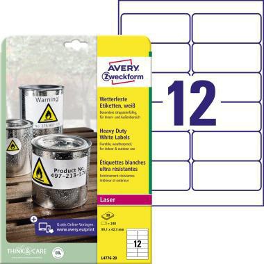 [9199114643] AVERY ZWECKFORM Folienetikett Avery Zweckform 99,1 x 42,3 mm (B x H)