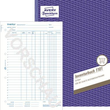 AVERY ZWECKFORM Inventurbuch Avery Zweckform DIN A4 50 Bl.